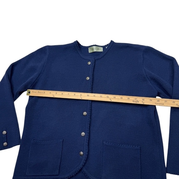 Northern Isles Blue Knit Cardigan - Picture 6 of 7